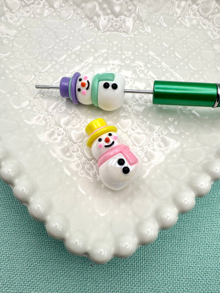 Snowman beads (2)