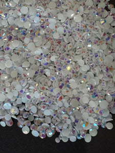 White AB rhinestones