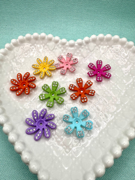 Flower beads (8)