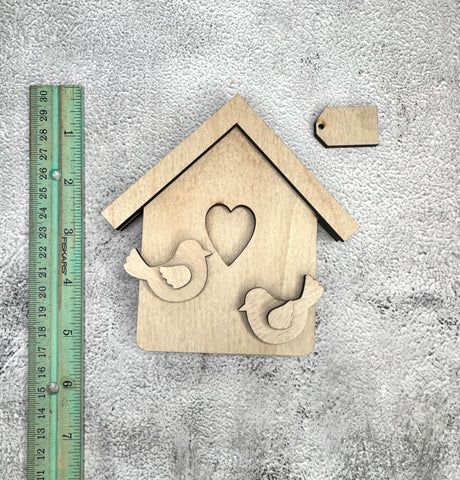 Birdhouse shelf sitter DIY kit