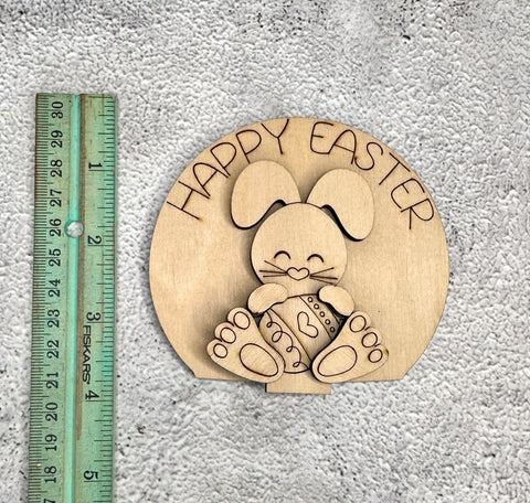 Happy Easter insert for snow globe or gumball machine DIY kit