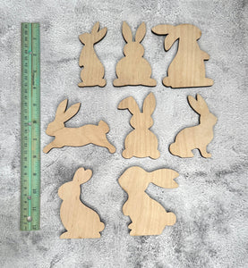 Set of 8 bunnies for crafting