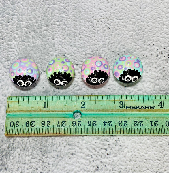 Doodle bug magnets pastel colors set of 4