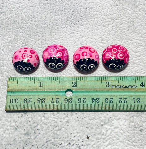 Doodle bug magnets (set of 4) pink ladies