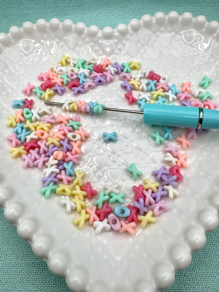 Acrylic X spacer beads