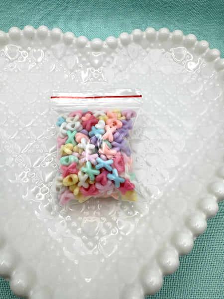 Acrylic X spacer beads