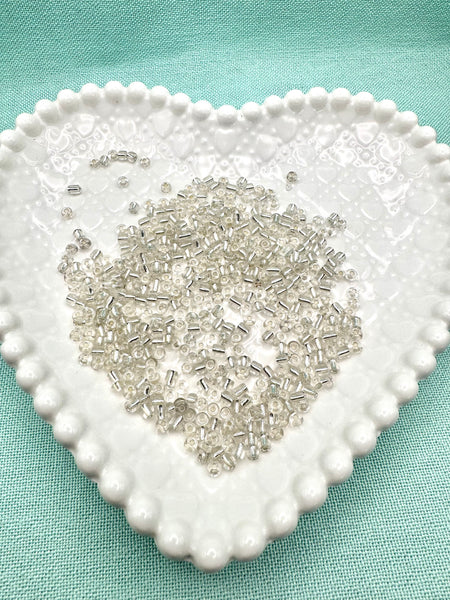 Silver lined 4mm glass seed beads