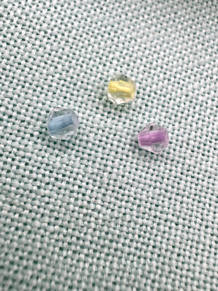 4mm bicone shaped bright colored glass beads