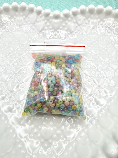 Colorful 3mm glass seed beads