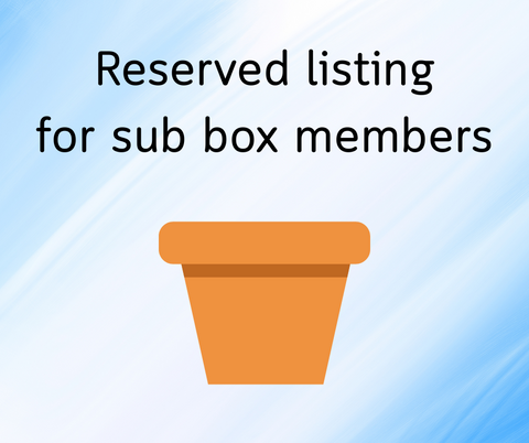 Reserved listing for sub box members