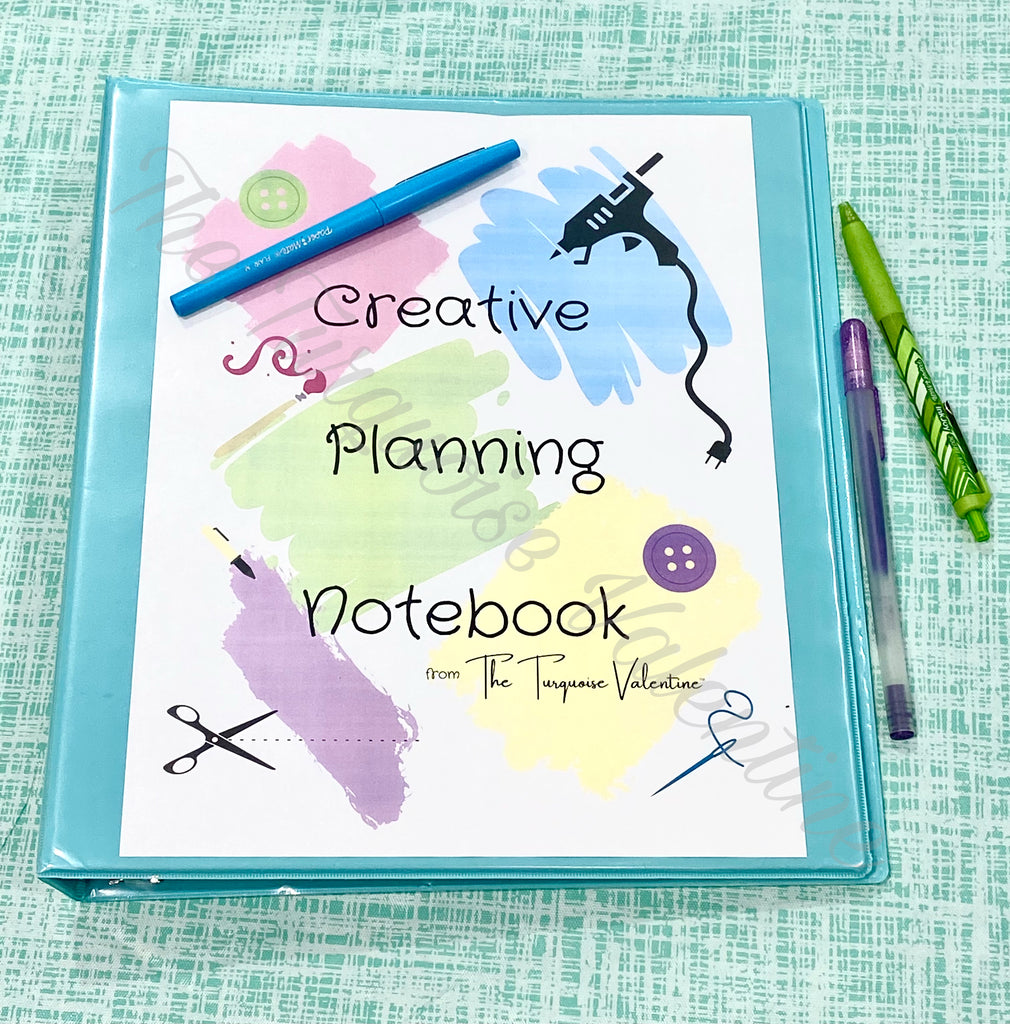 Creative Thinker Notebook Creative Planning Notebook (digital format) – Turquoise Valentine