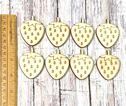 Mini strawberries set of 8 DIY