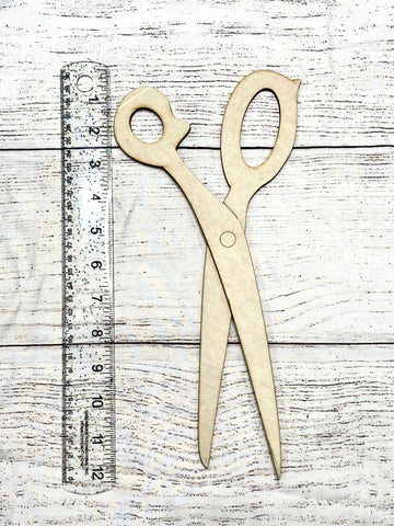 12 inch unfinished scissors for decor